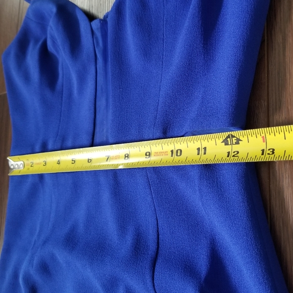 NWT! Dress The Population Micaela Electric Blue 💙 Sheer Inset Body-Con Dress XS - Picture 13 of 16